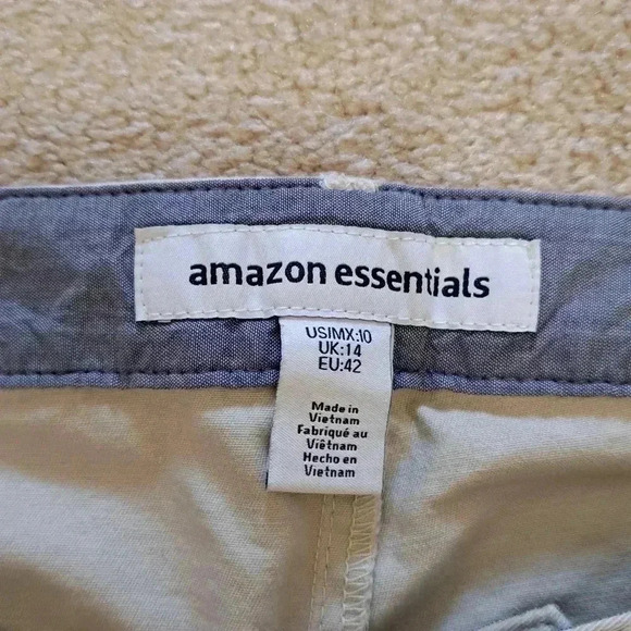 New Ladies Bermuda Shorts | 2 pairs | Size 10 | Black Beige  | Amazon Essentials - Picture 5 of 14